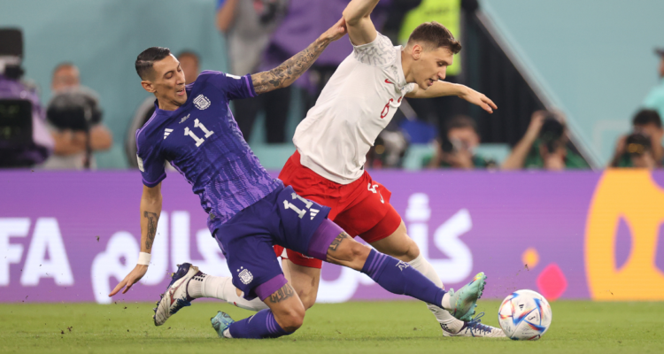 Ángel Di María es duda para el duelo de octavos de final del Mundial ante Australia.