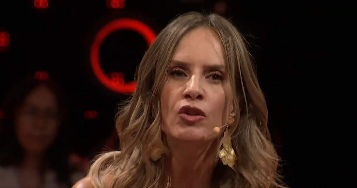 La periodista Diana Bolocco en el programa Juego Textual.
