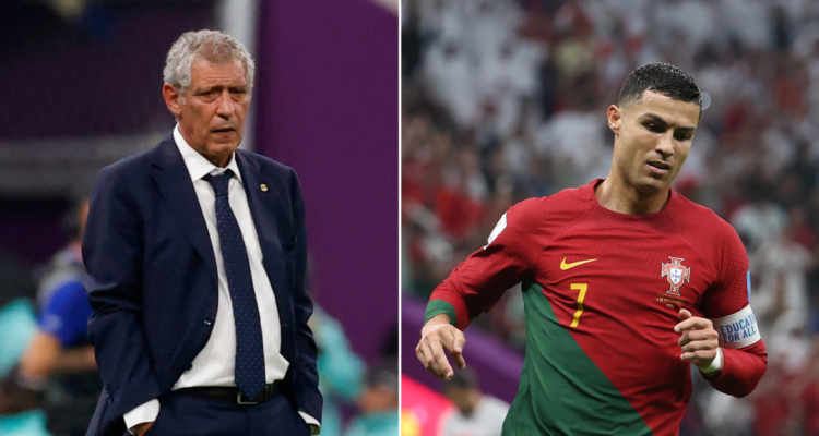 Fernando Santos habló sobre los rumores con Cristiano Ronaldo.