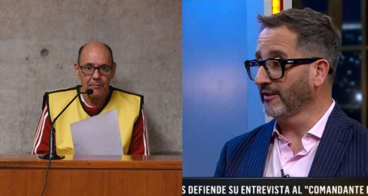 Mauricio Hernández Norambuena, “Comandante Ramiro” (Izquierda) y Eduardo Fuentes en Podemos Hablar (derecha)