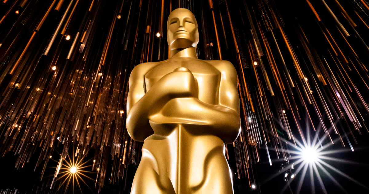 Una de las estatuillas que hacen mención a los premios Óscar 2023.
