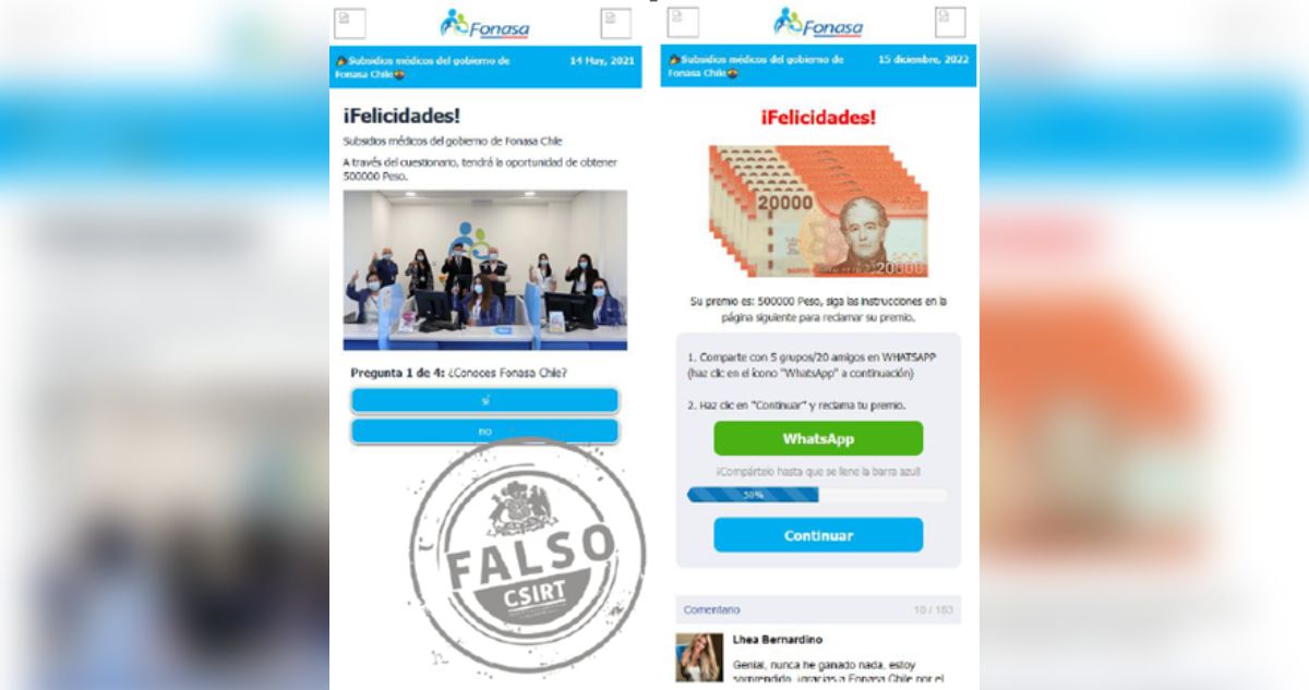 sitio fraudulento