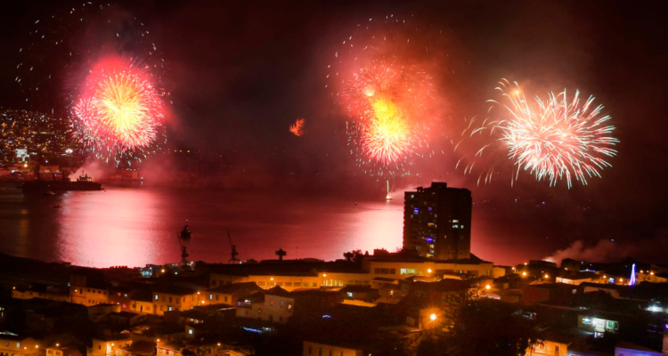 fuegos artificiales Valparaíso Viña Mar