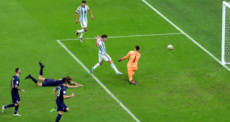 El gol de Julián Álvarez ante Croacia.