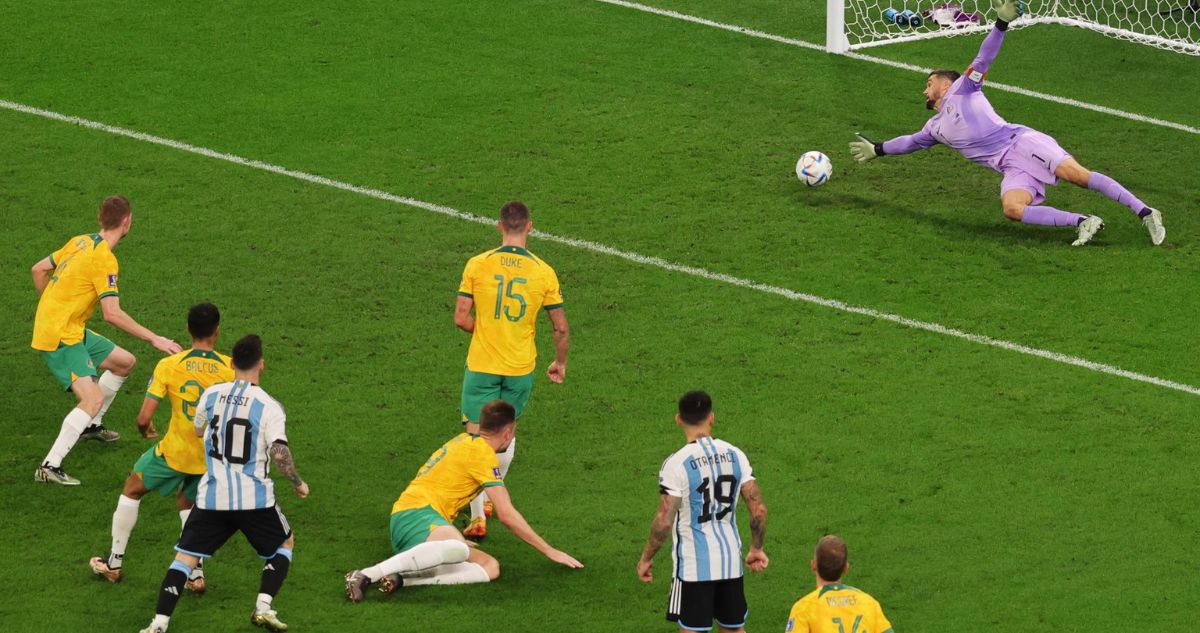 El gol de Messi para Argentina ante Australia