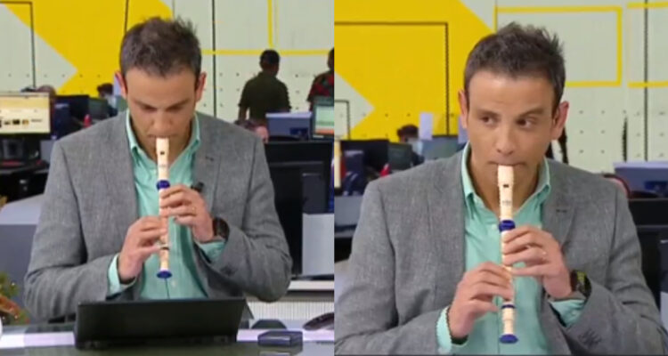 Gonzalo Ramírez toca canción de Titanic en flauta