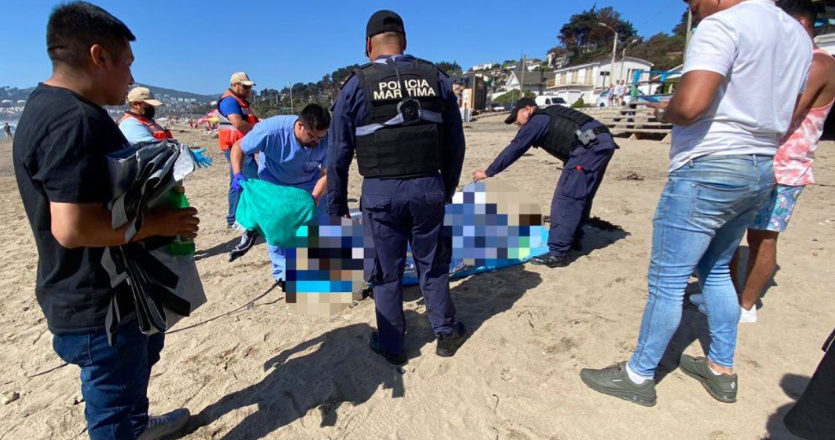 hombre ahogado playa Puchuncaví