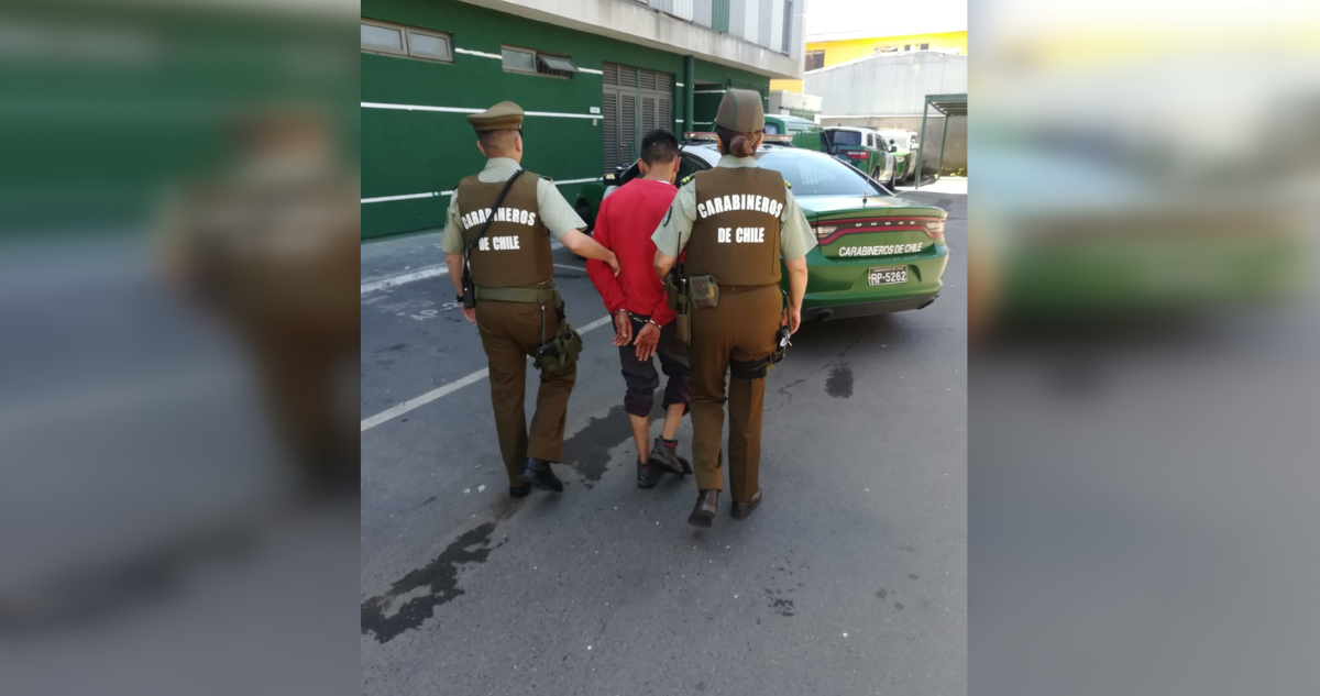 hombre incendio forestal Penco