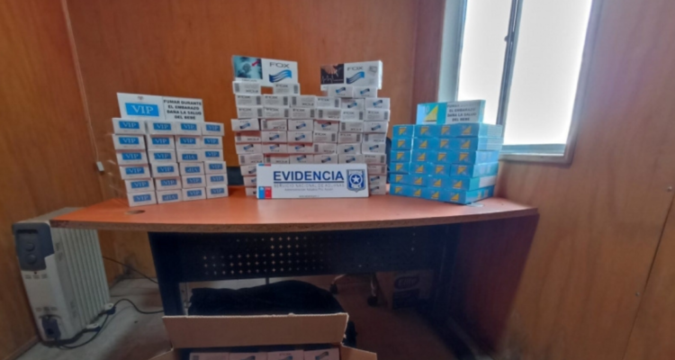 incautan cajetillas de cigarrillos