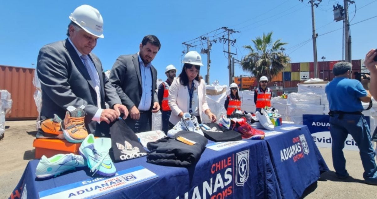 incautan zapatillas falsificadas