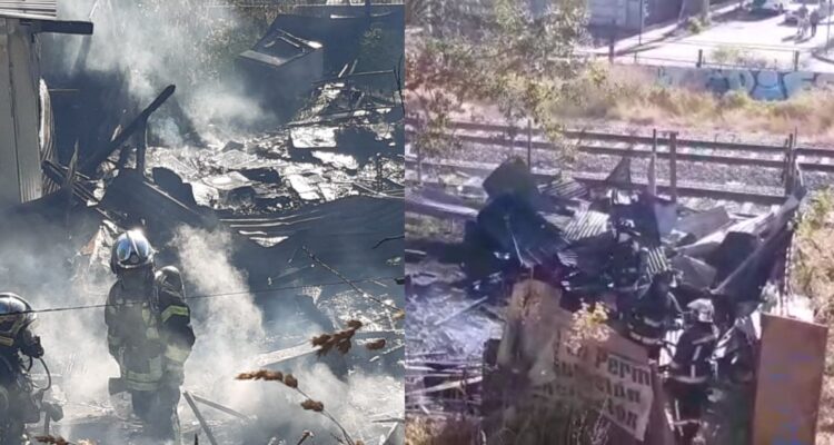 Incendio consume vivienda en sector 21 Mayo Concepción