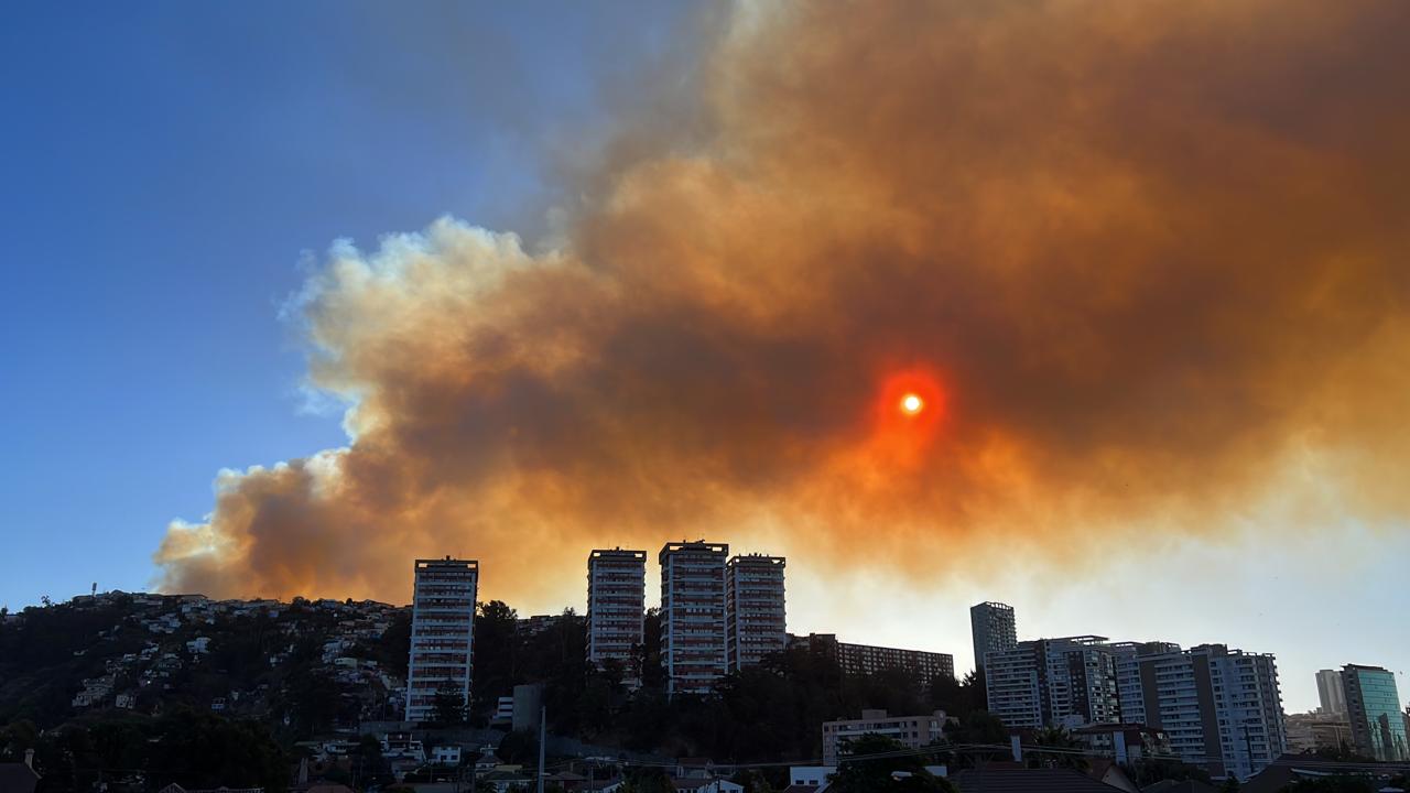 Incendio en Viña del Mar