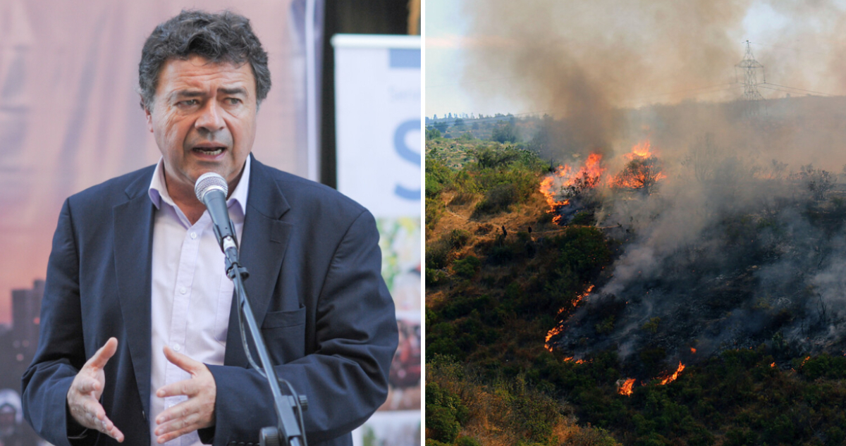 Ministro Valenzuela calificó de “criminales mentales” a presuntos autores de incendios en Valparaíso