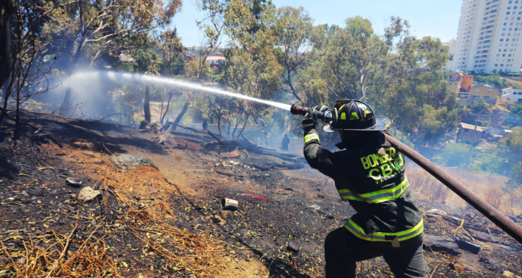 región Valparaíso incendios forestales