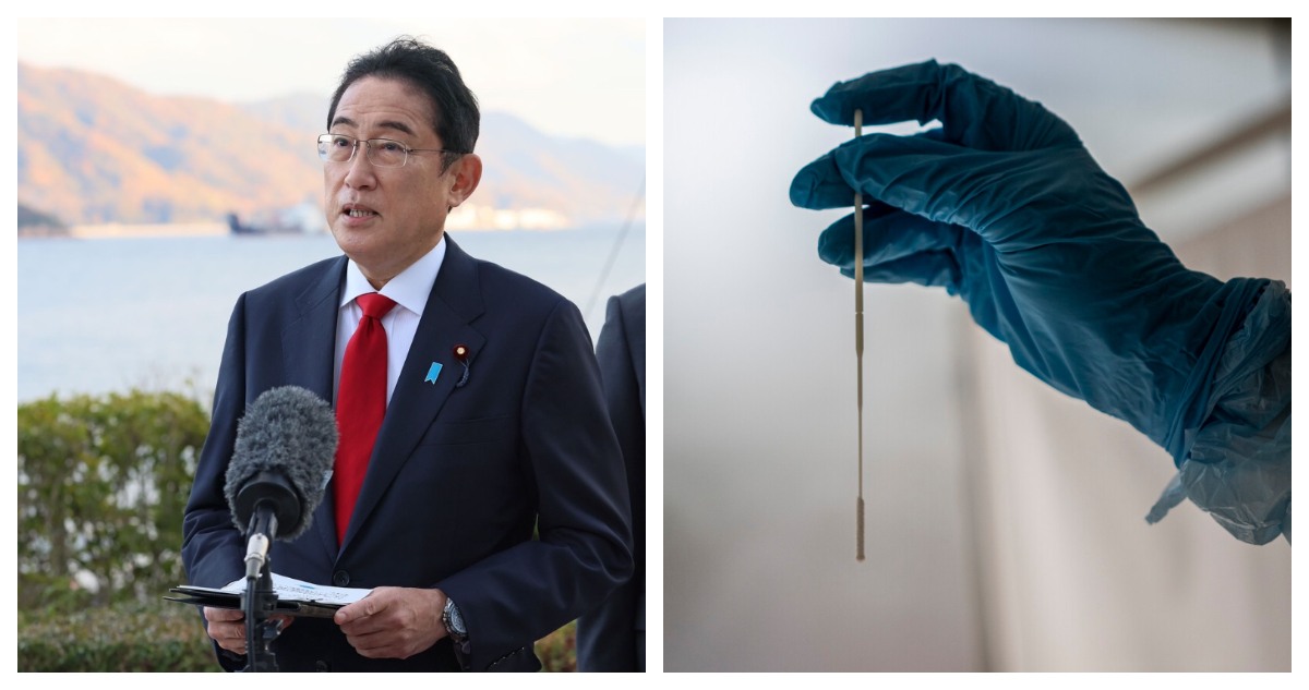 Foto contexto primer ministro de Japón y decisión de pedir PCR a viajeros de China
