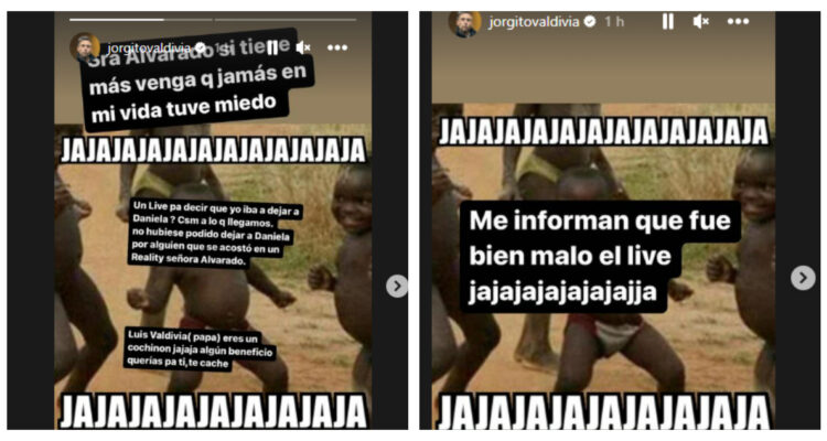 Jorge Valdivia reacciona a live de anita alvarado