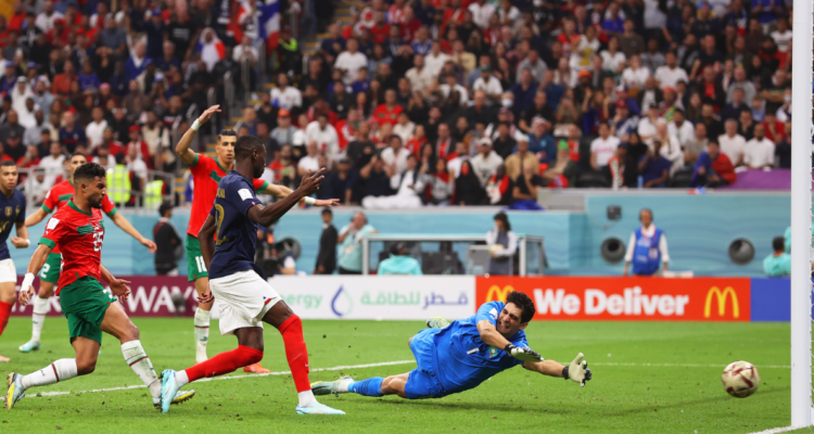 Kolo Muani decretó el segundo gol de Francia en la semifinales del Mundial.