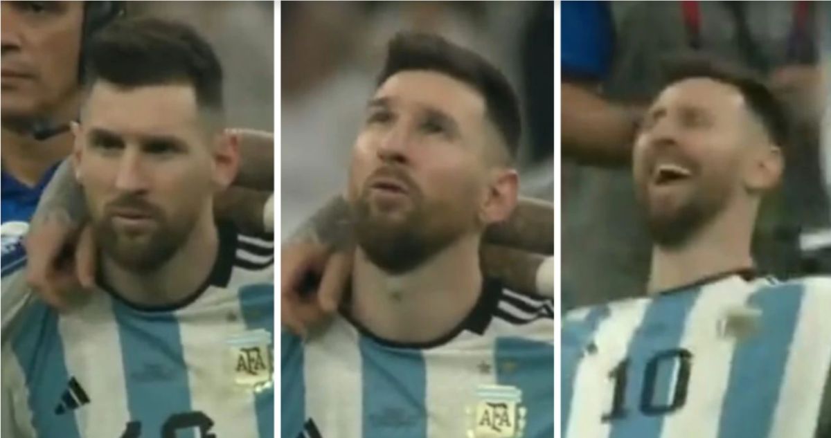 Lionel Messi y su particular rezo a Diego Maradona