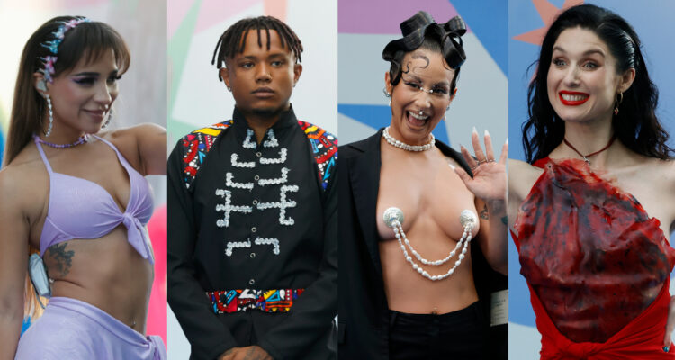 Algunos de los artistas que destacaron por sus looks en los premios Musa 2022.