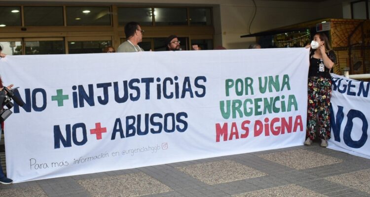 Movilización servicio de urgencia del Hospital Regional de Concepción