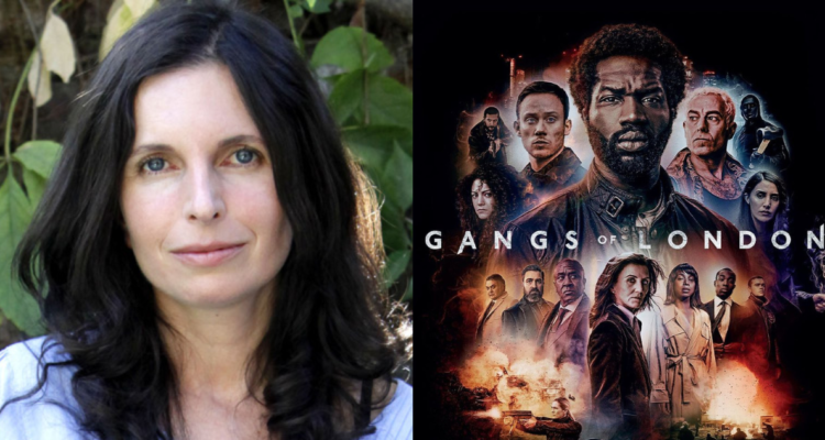 Marcela Said, directora chilena (Izquierda) Poster de Gangs of London (derecha)