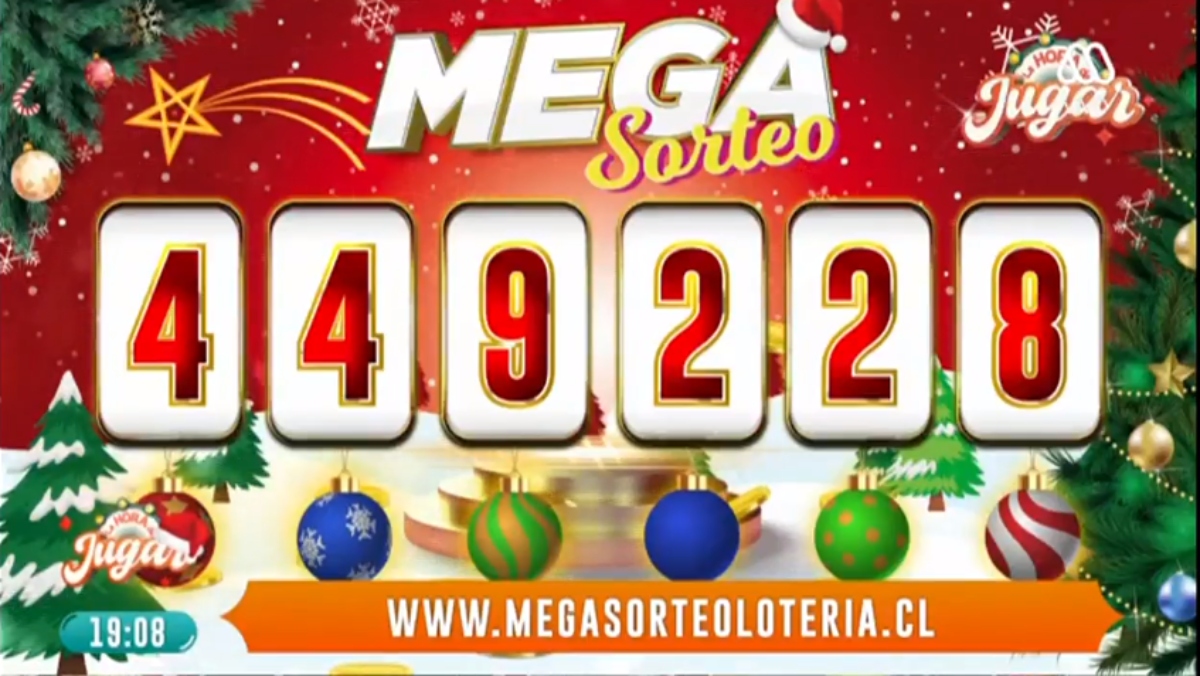 "Mega Sorteo Lotería" premió a ganador con 220 millones de pesos