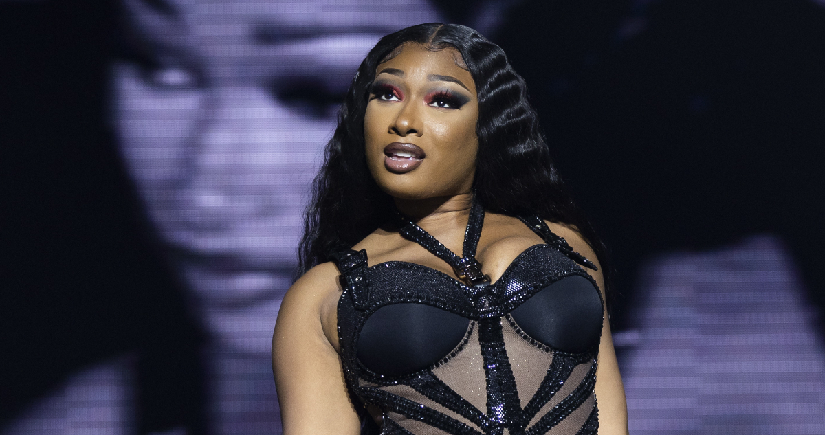 La cantante Megan Thee Stallion en uno de sus conciertos.