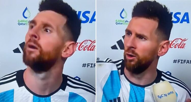 Lionel Messi a un neerlandés al final del partido: “¿Qué miras, bobo?”