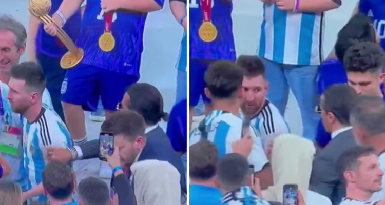 El enojo de Messi con el popular chef Salt Bae en la celebración del Mundial de Qatar.