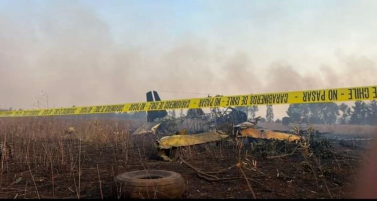 Muere piloto de avioneta tras accidente durante combate de incendios en Galvarino