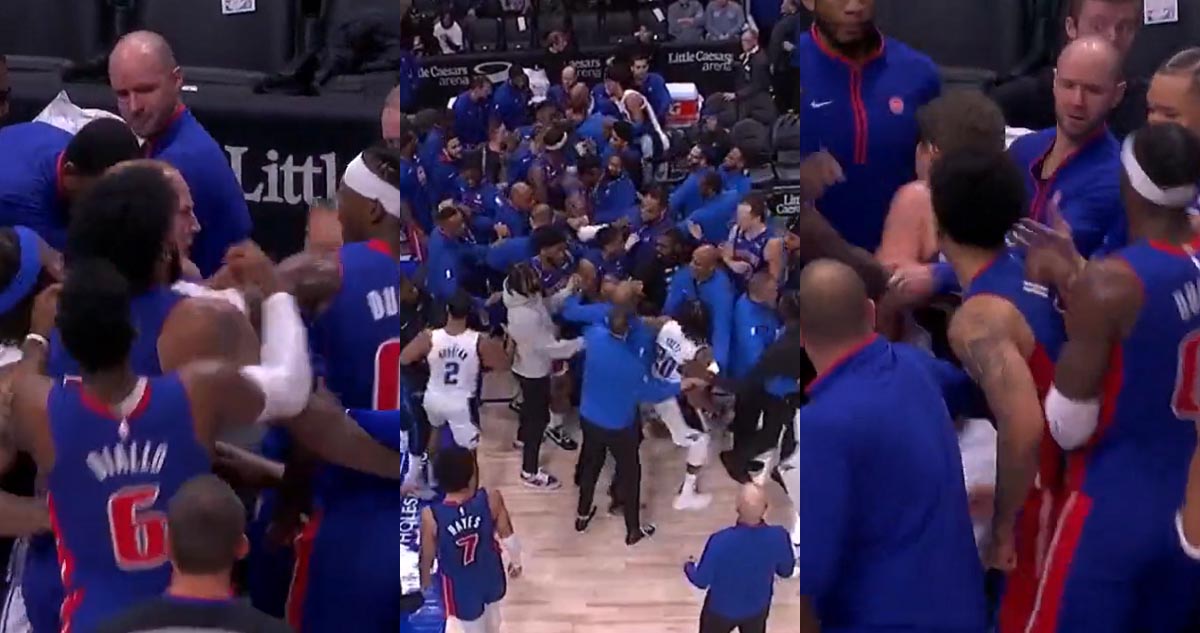 Pistons y Magic protagonizaron violenta pelea en la NBA.