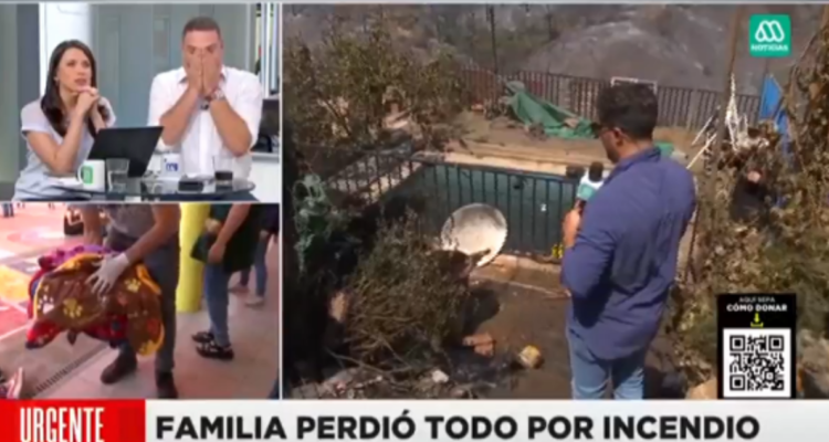 Captura de Mega. Neme se emociona hasta las lágrimas por perrito que sobrevivió a incendio en Viña