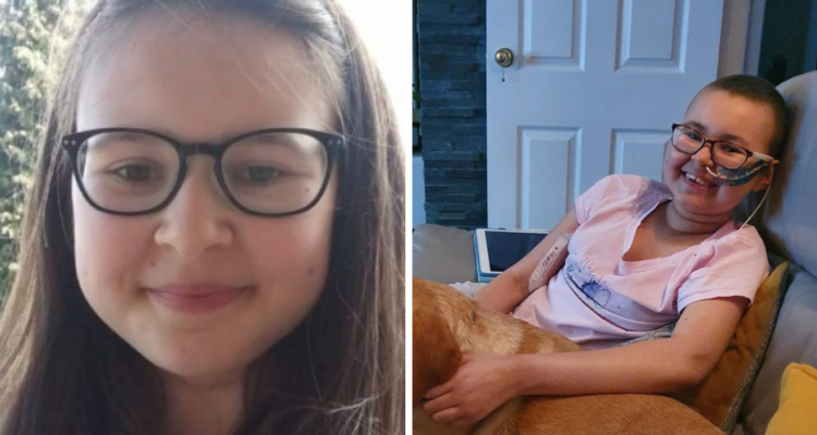 Fotografías de Alyssa antes y después de la terapia que la recuperó de la leucemia a niña británica