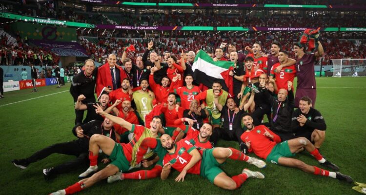Palestino celebra clasificación de Marruecos a cuartos en Qatar 2022