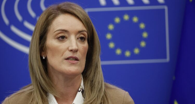 Roberta Metsola, presidenta de la Eurocámara.