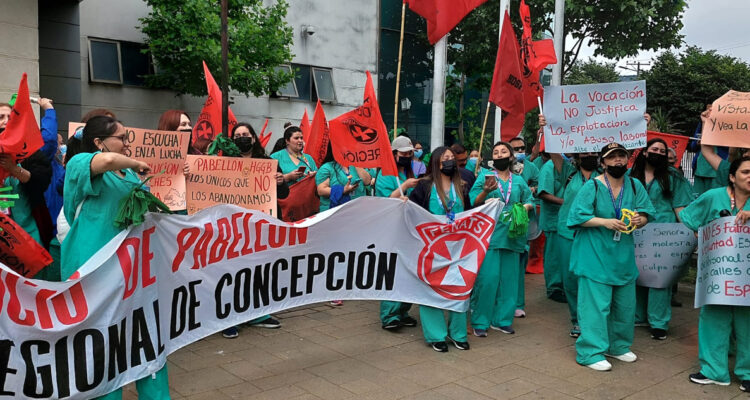 Paro unidad de pabellón Hospital de Concepción