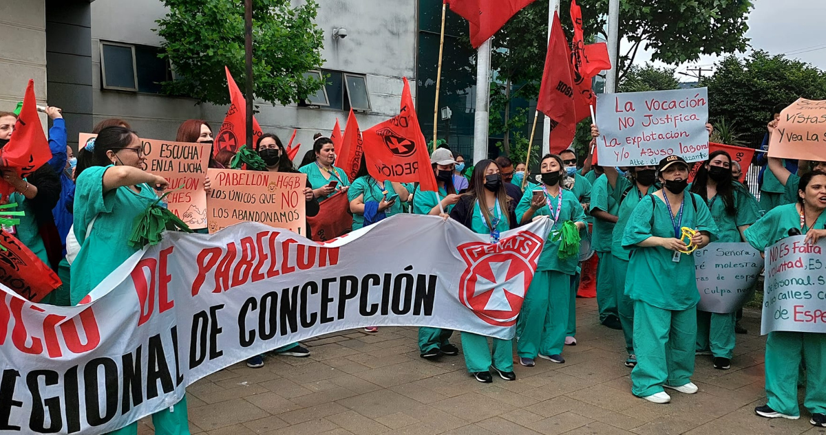 Paro unidad de pabellón Hospital de Concepción