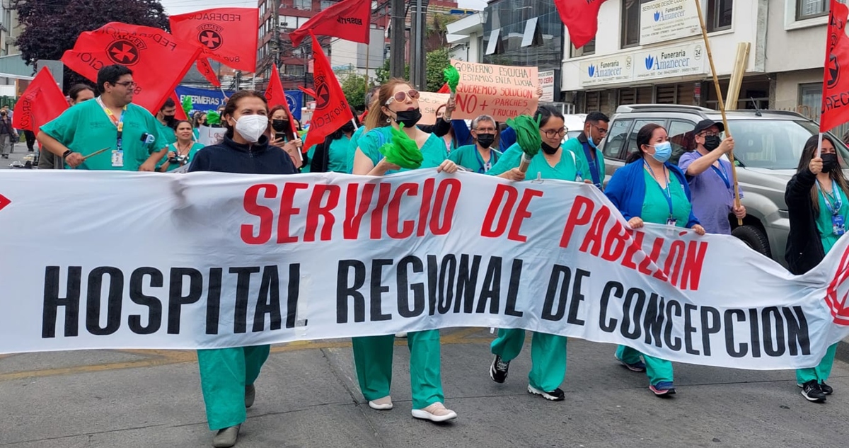 Paro pabellón Hospital Regional de Concepción
