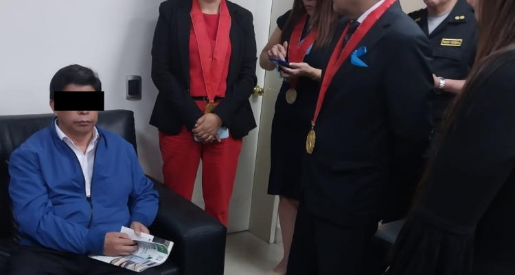 Pedro Castillo, arrestado.