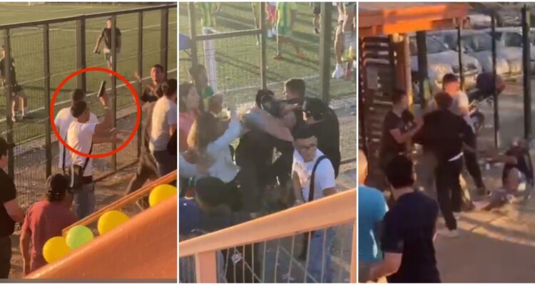 Riña en partido de fútbol juvenil en Chiguayante