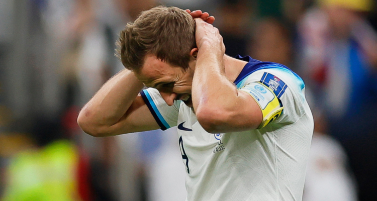 Harry Kane erró el gol de la igualdad ante Francia.