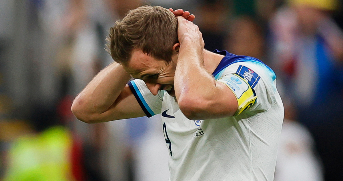 Harry Kane erró el gol de la igualdad ante Francia.
