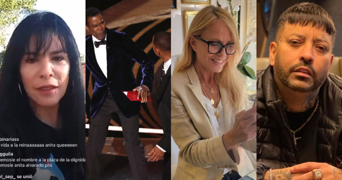 Anita Alvarado, Will Smith, Cecilia Bolobbo y Alex Gárgolas fueron algunos protagonistas de las grandes polémicas del 2022.