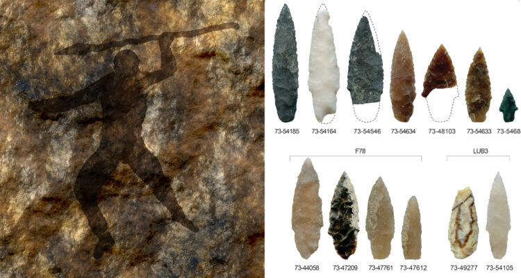 Encuentran puntas de proyectil de hace 15.700 años