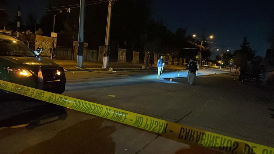 PDI trabajando en el lugar donde hombre fue baleado