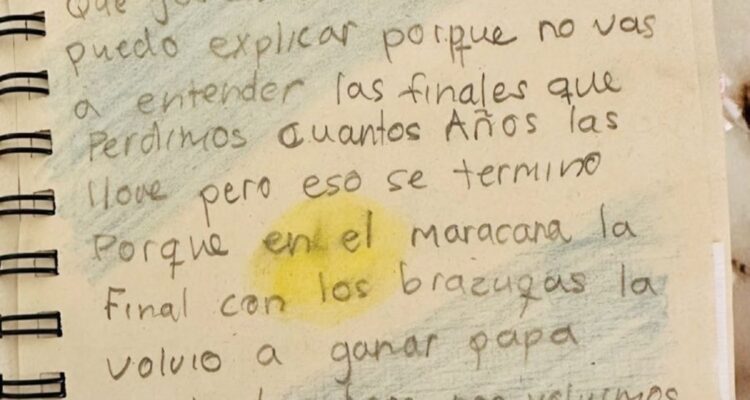 La tierna carta de Thiago Messi