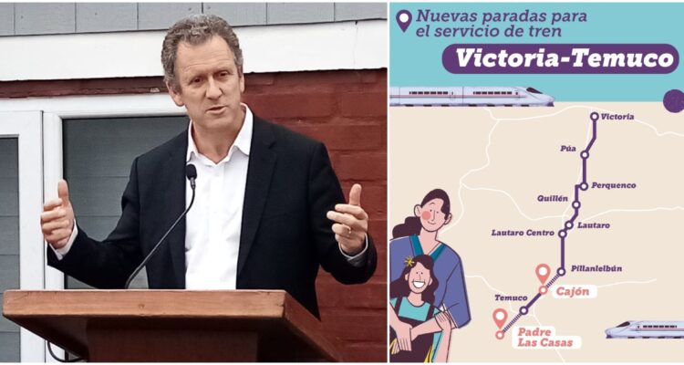 Parada de pasajeros tren Victoria Temuco