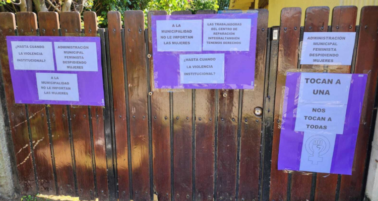 En paro están trabajadoras de Centro de Atención Reparatoria del Sernameg en Valdivia por despidos