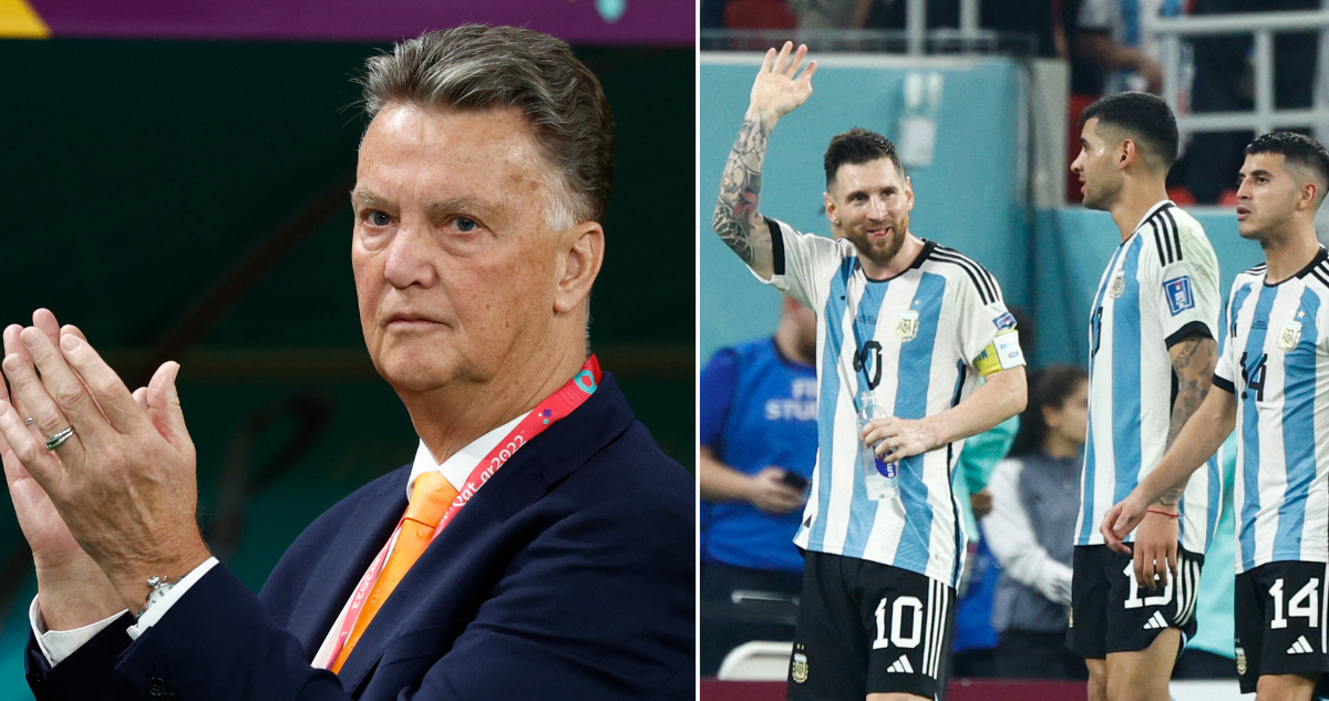 Van Gaal envía recado a Argentina, antes de enfrentarse en los cuartos de final en el Mundial de Qatar.