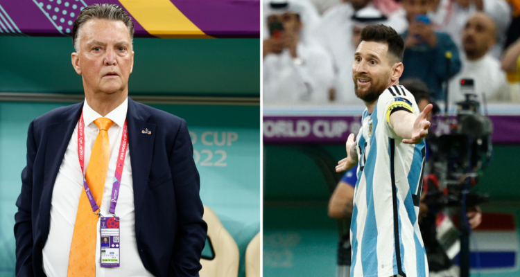 La imagen que avala las declaraciones de Van Gaal sobre Lionel Messi.